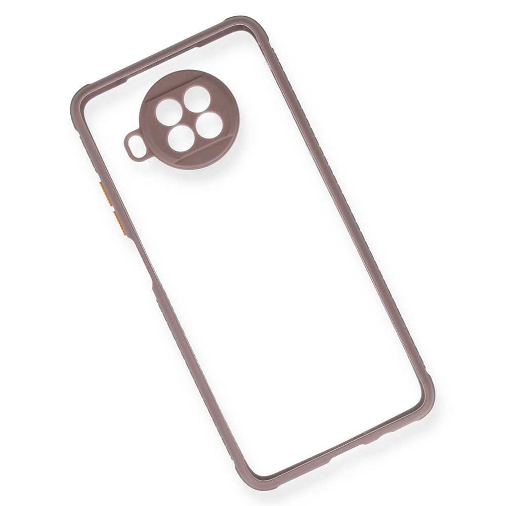 Redmi Note 9 Pro 5G Kılıf Miami Şeffaf Silikon - Açık Mor