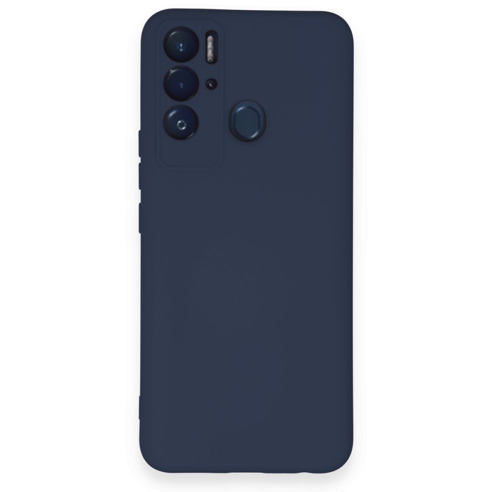  Tecno Pova Neo Kılıf Nano içi Kadife Silikon - Lacivert