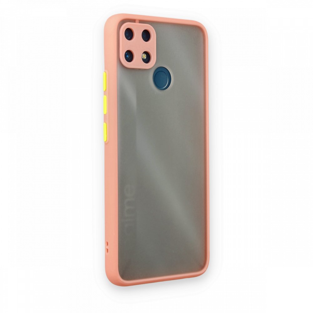 Realme C25 Kılıf Montreal Silikon Kapak - Pembe Realme C25 Kılıf Montreal Silikon Kapak - Pembe