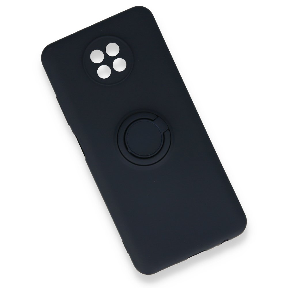 Redmi Note 9 5G Kılıf Viktor Yüzüklü Silikon - Lacivert Redmi Note 9 5G Kılıf Viktor Yüzüklü Silikon - Lacivert