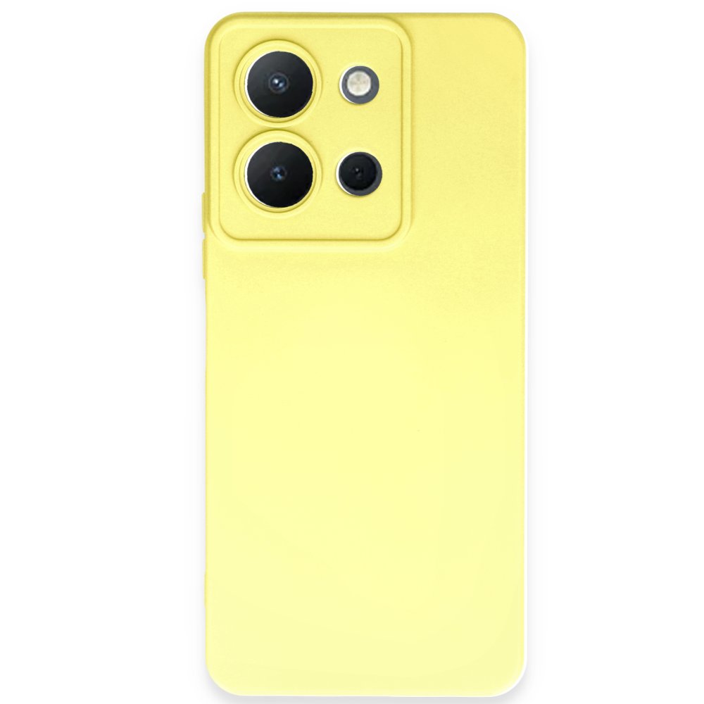 Vivo Y36 Kılıf Nano içi Kadife Silikon - Sarı Vivo Y36 Kılıf Nano içi Kadife Silikon - Sarı