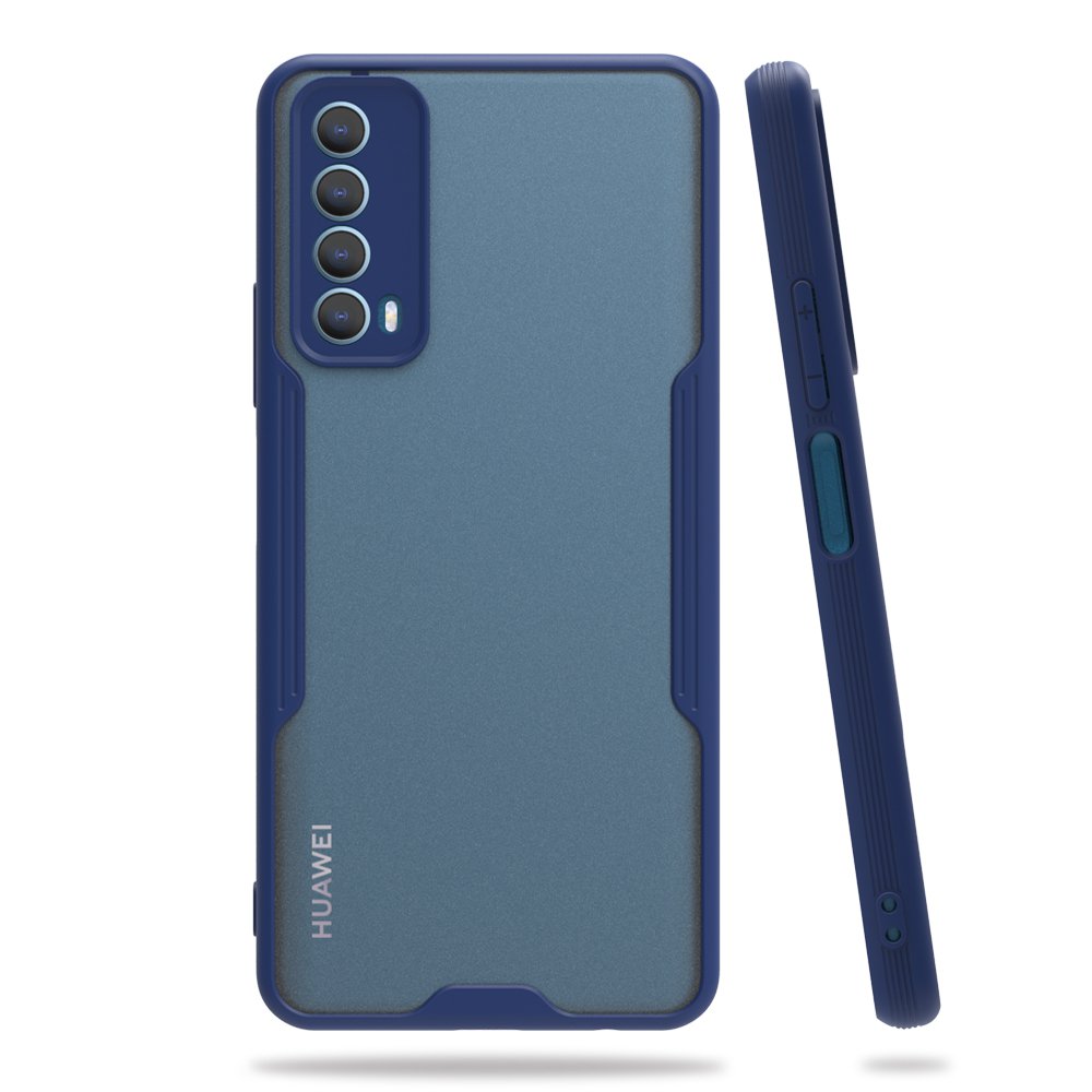 Huawei P Smart 2021 Kılıf Platin Silikon - Lacivert  Huawei P Smart 2021 Kılıf Platin Silikon - Lacivert