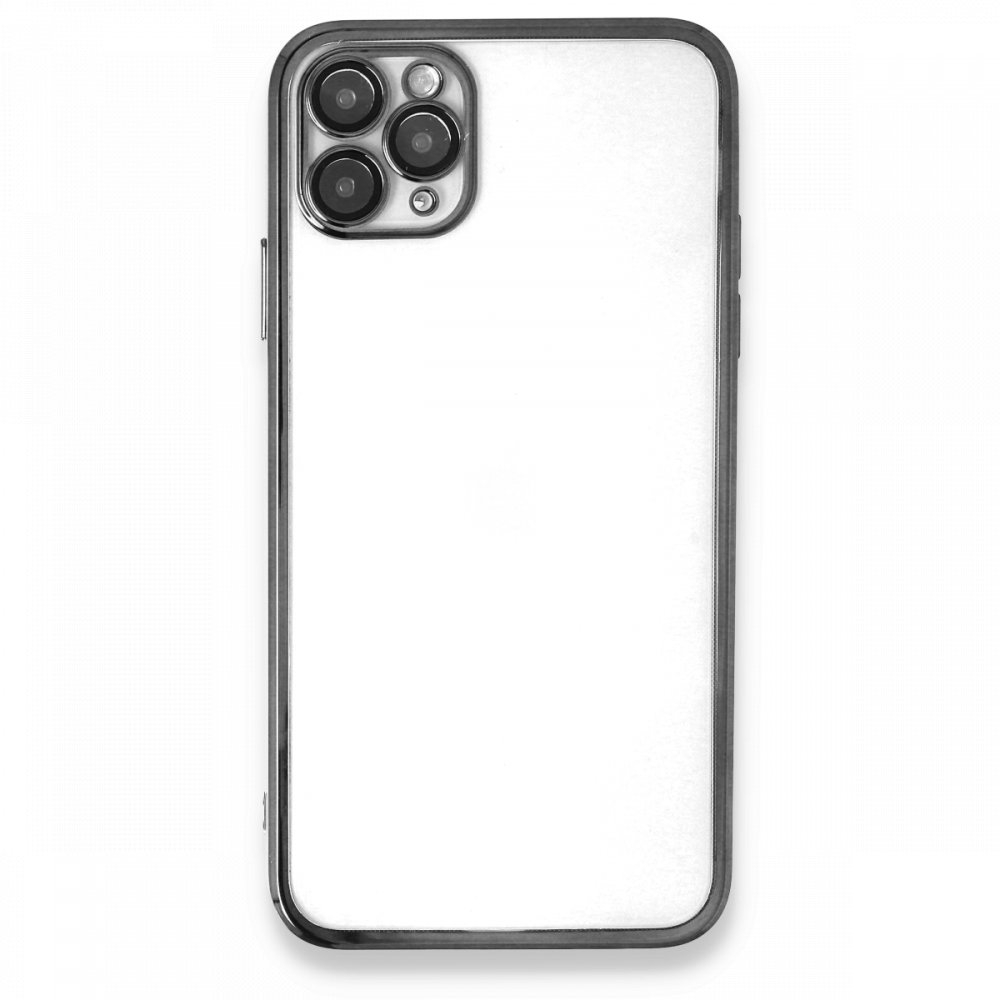  iPhone 11 Pro Kılıf Razer Lensli Silikon - Gümüş