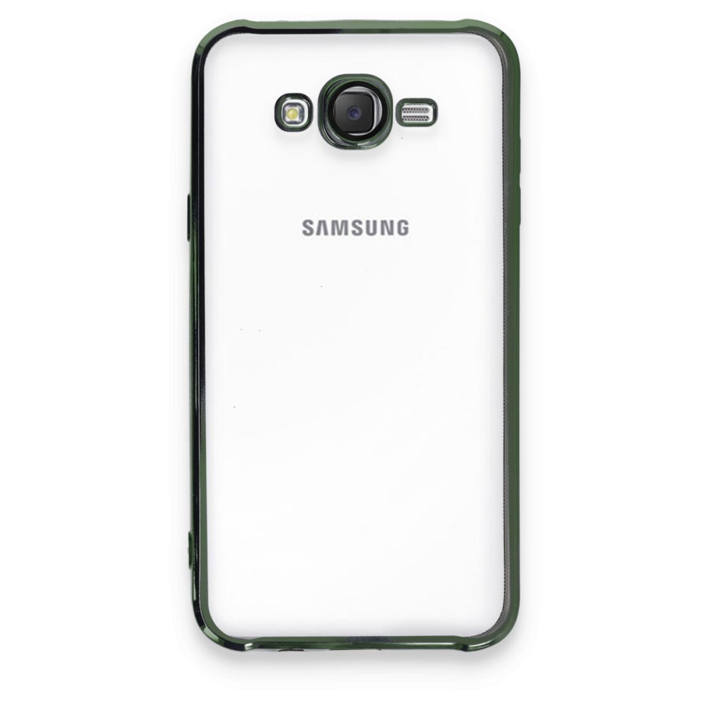  Samsung Galaxy J7 Kılıf Razer Lensli Silikon - Yeşil