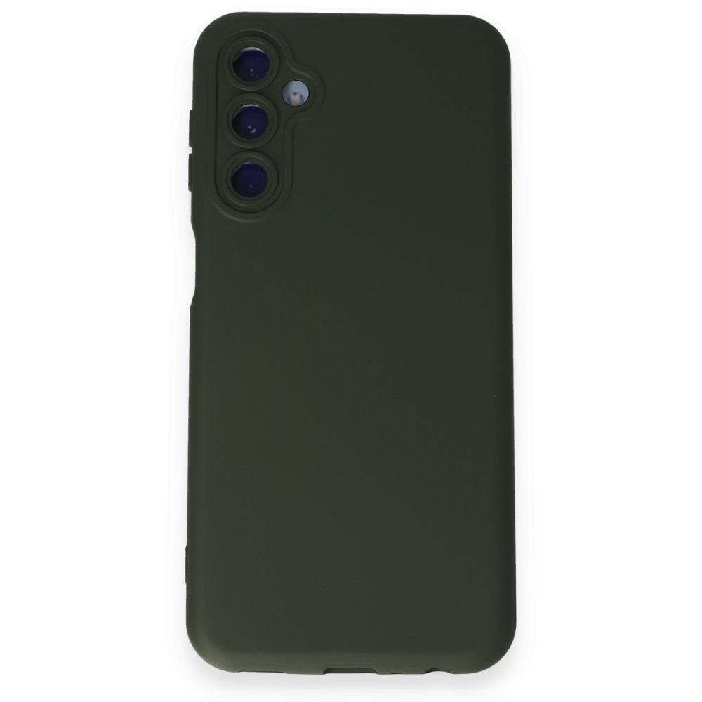  Samsung Galaxy M34 5G Kılıf Nano içi Kadife Silikon - Koyu Yeşil