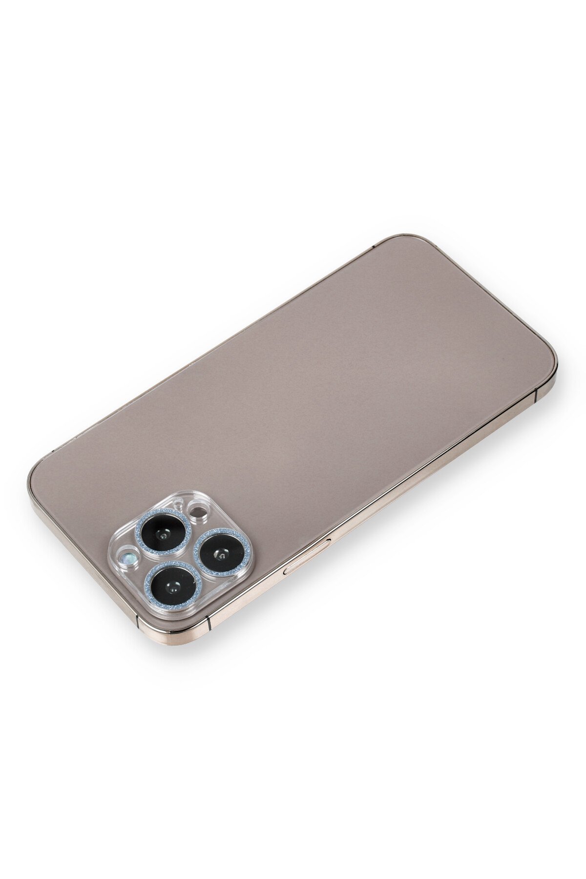  iPhone 12 Pro Max Shine Kamera Lens Koruma Cam - Sierra Blue