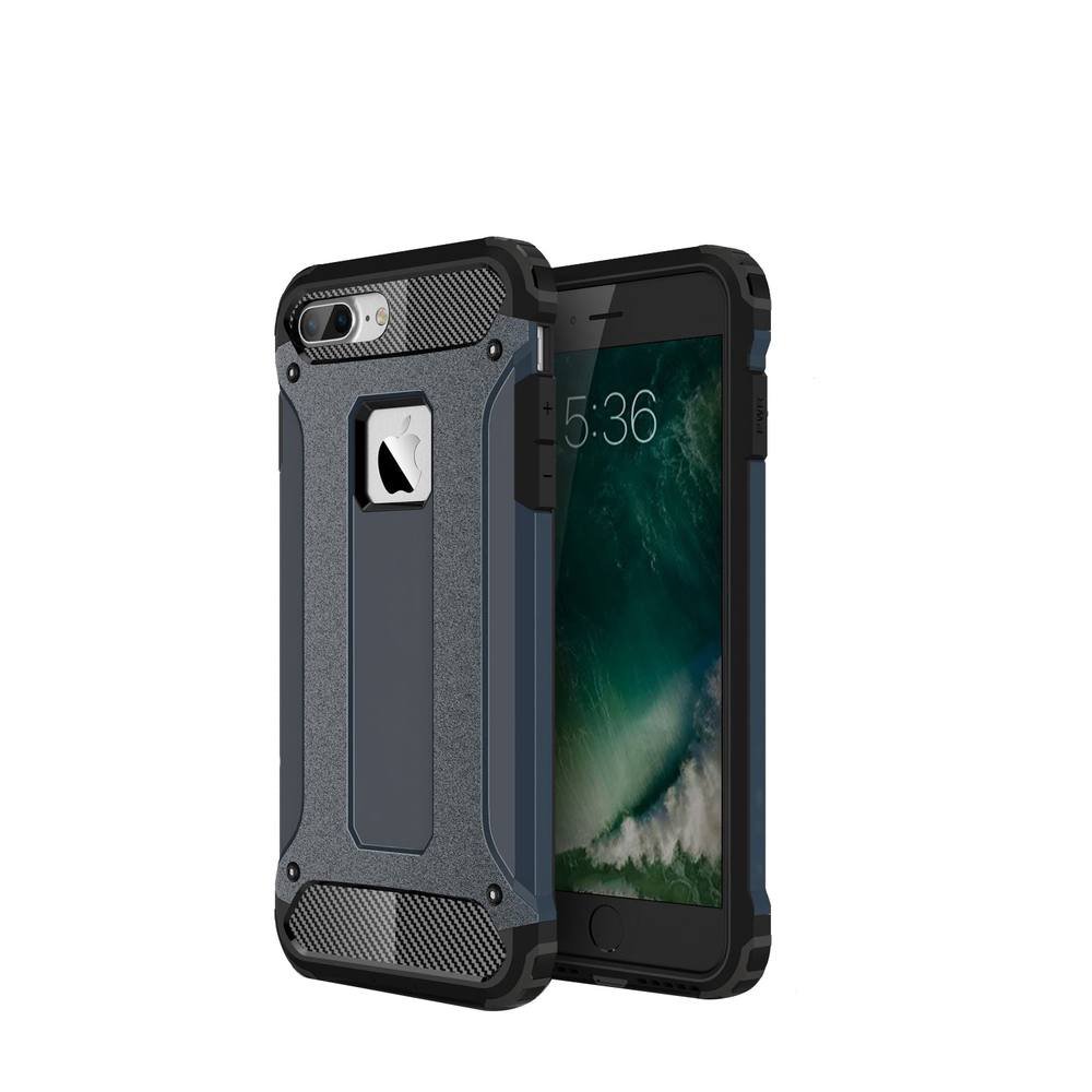  iPhone 8 Plus Kılıf Tank Silikon Kapak - Lacivert