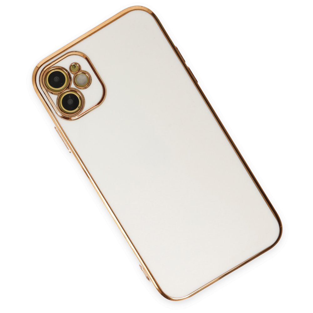  iPhone 12 Kılıf Volet Silikon - Beyaz