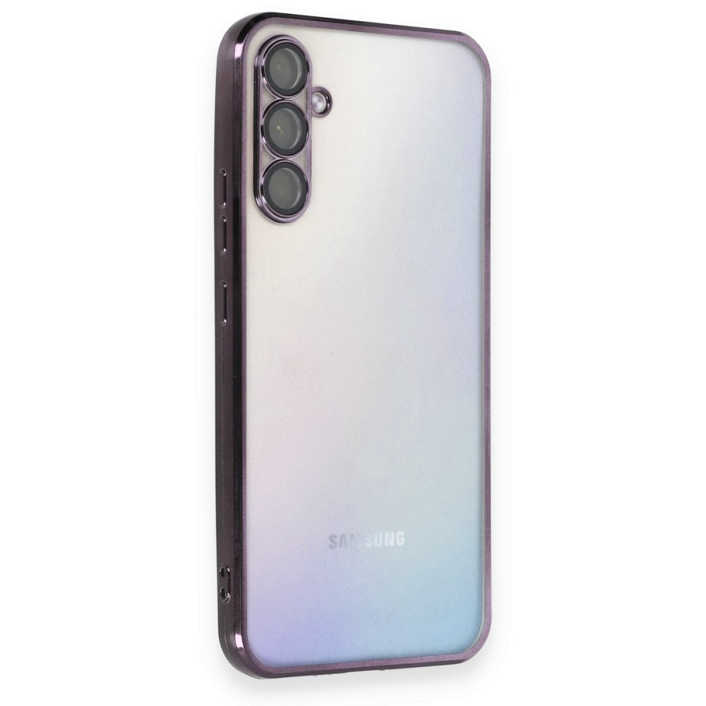  Samsung Galaxy A54 5G Kılıf Razer Lensli Silikon - Mor