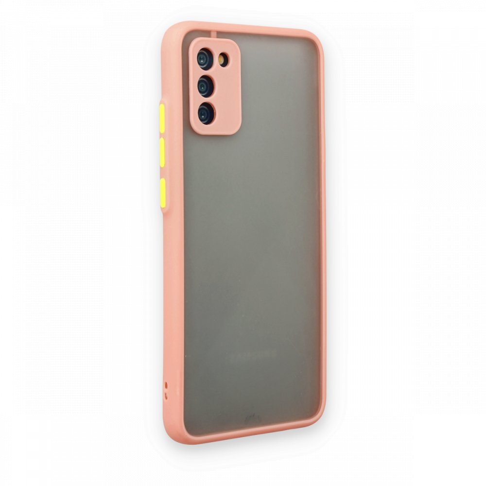  Samsung Galaxy A02S Kılıf Montreal Silikon Kapak - Pembe