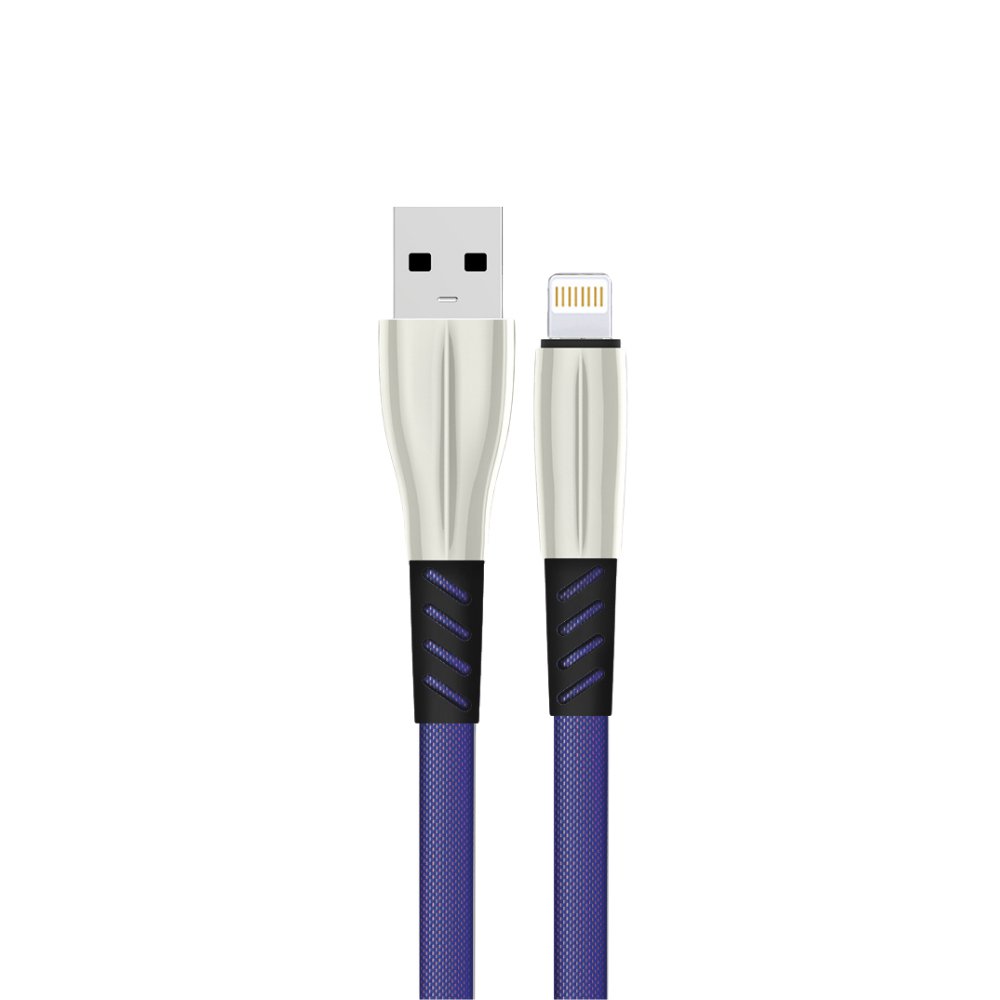 Konfulon S89 Metal Uçlu Lightning Kablo iphone Uyumlu 1M 2.4A - Mavi Konfulon S89 Metal Uçlu Lightning Kablo iphone Uyumlu 1M 2.4A - Mavi