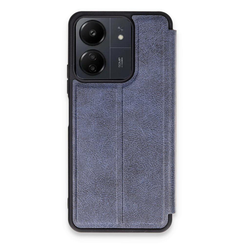  Xiaomi Poco C65 Kılıf Flip Cover - Lacivert