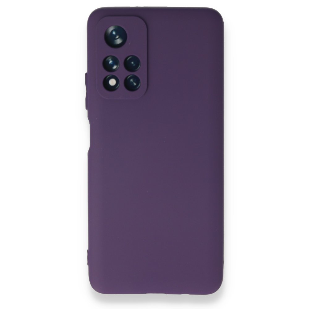  Xiaomi Poco M4 Pro 5G Kılıf First Silikon - Mor