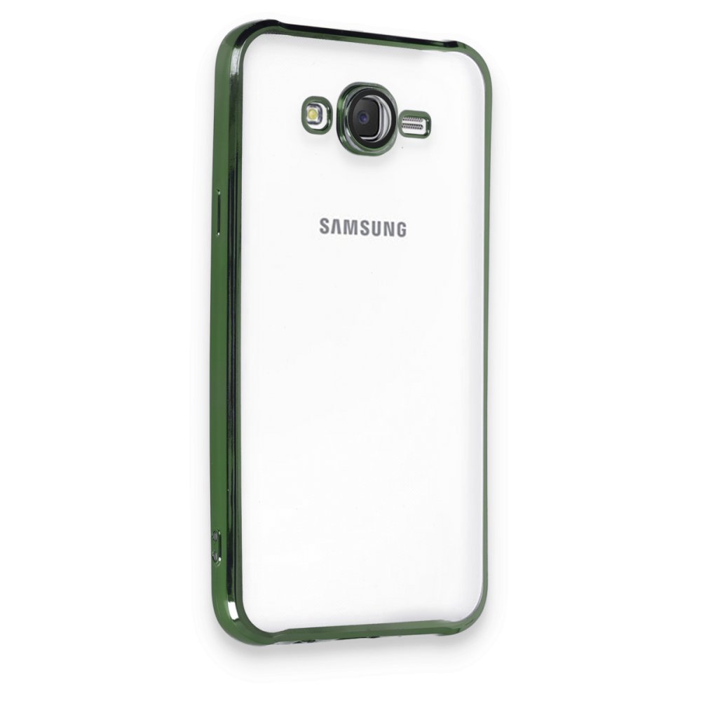  Samsung Galaxy J7 Kılıf Razer Lensli Silikon - Yeşil
