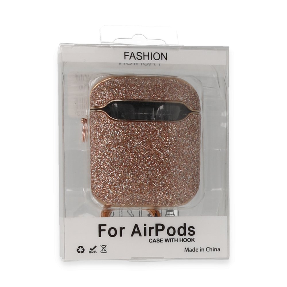 Airpods 2 (2.nesil) Spell Simli Kılıf - Rose Gold Airpods 2 (2.nesil) Spell Simli Kılıf - Rose Gold