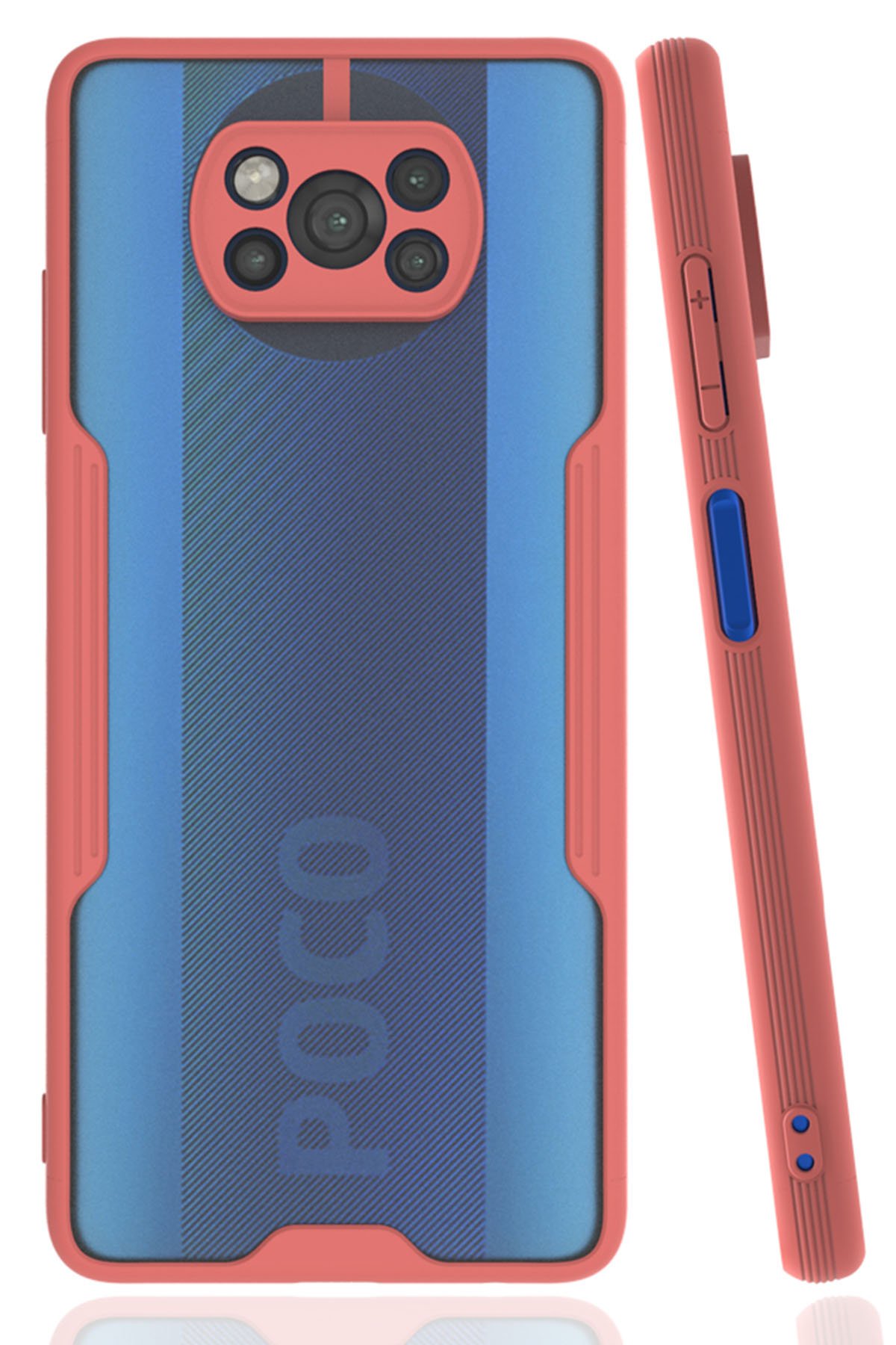  Xiaomi Pocophone X3 Kılıf Platin Silikon - Pembe