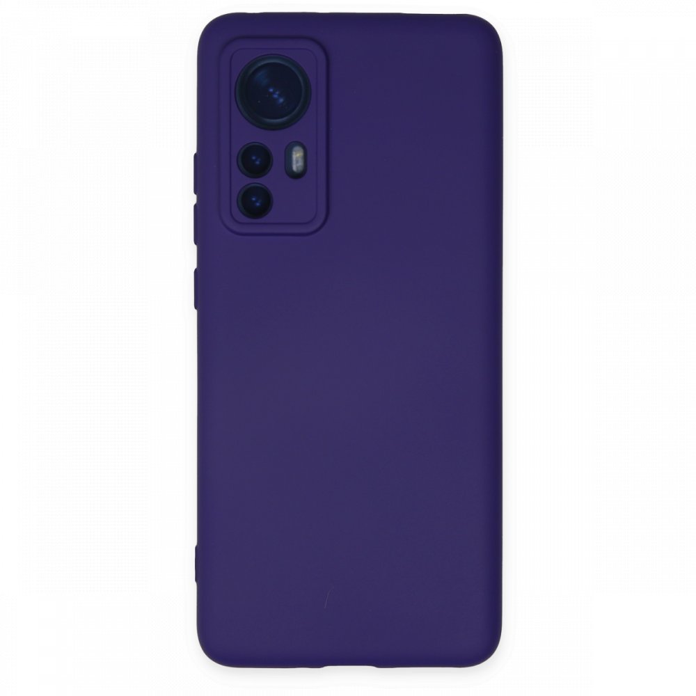  Xiaomi Mi 12X Kılıf Nano içi Kadife Silikon - Mor