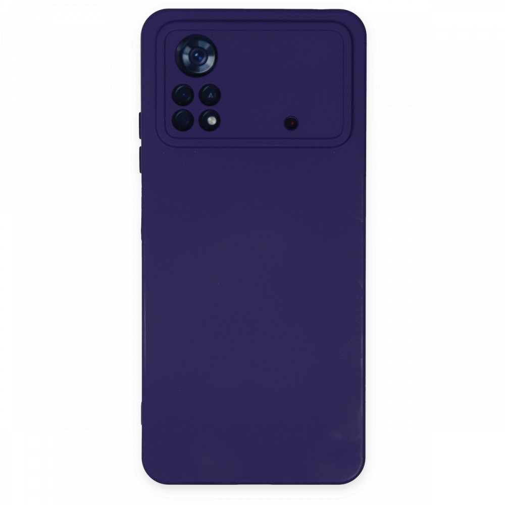  Xiaomi Poco X4 Pro 5G Kılıf Nano içi Kadife Silikon - Mor