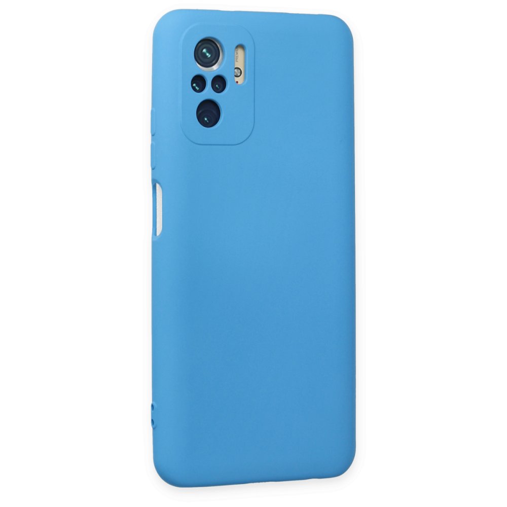 Xiaomi Poco M5s Kılıf Nano içi Kadife Silikon - Mavi  Xiaomi Poco M5s Kılıf Nano içi Kadife Silikon - Mavi