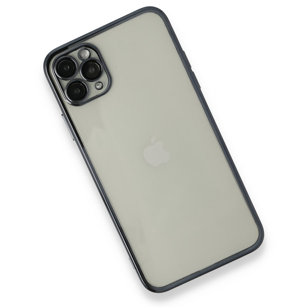 iPhone 11 Pro Kılıf Razer Lensli Silikon - Siyah
