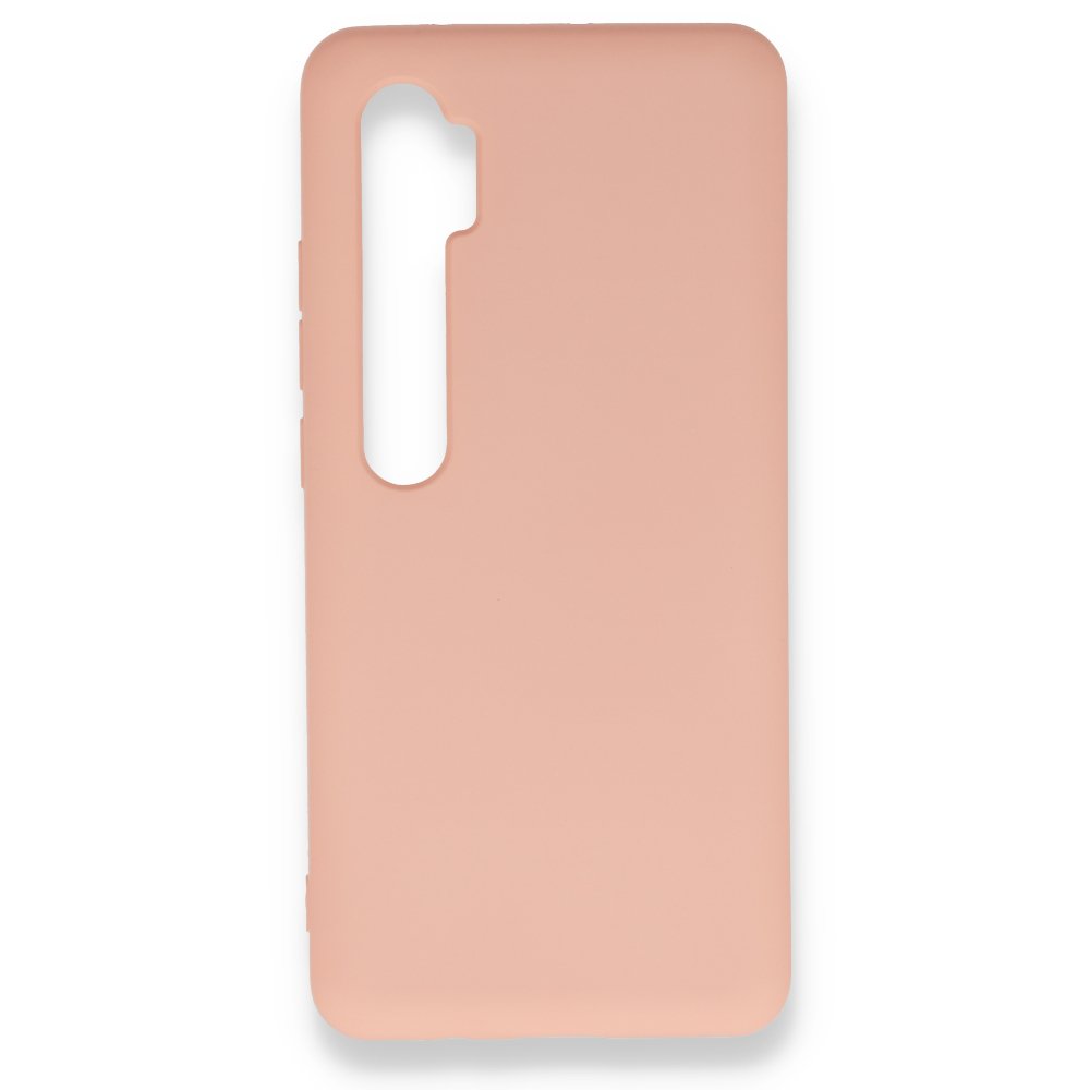  Xiaomi Mi Note 10 Lite Kılıf Nano içi Kadife Silikon - Pudra