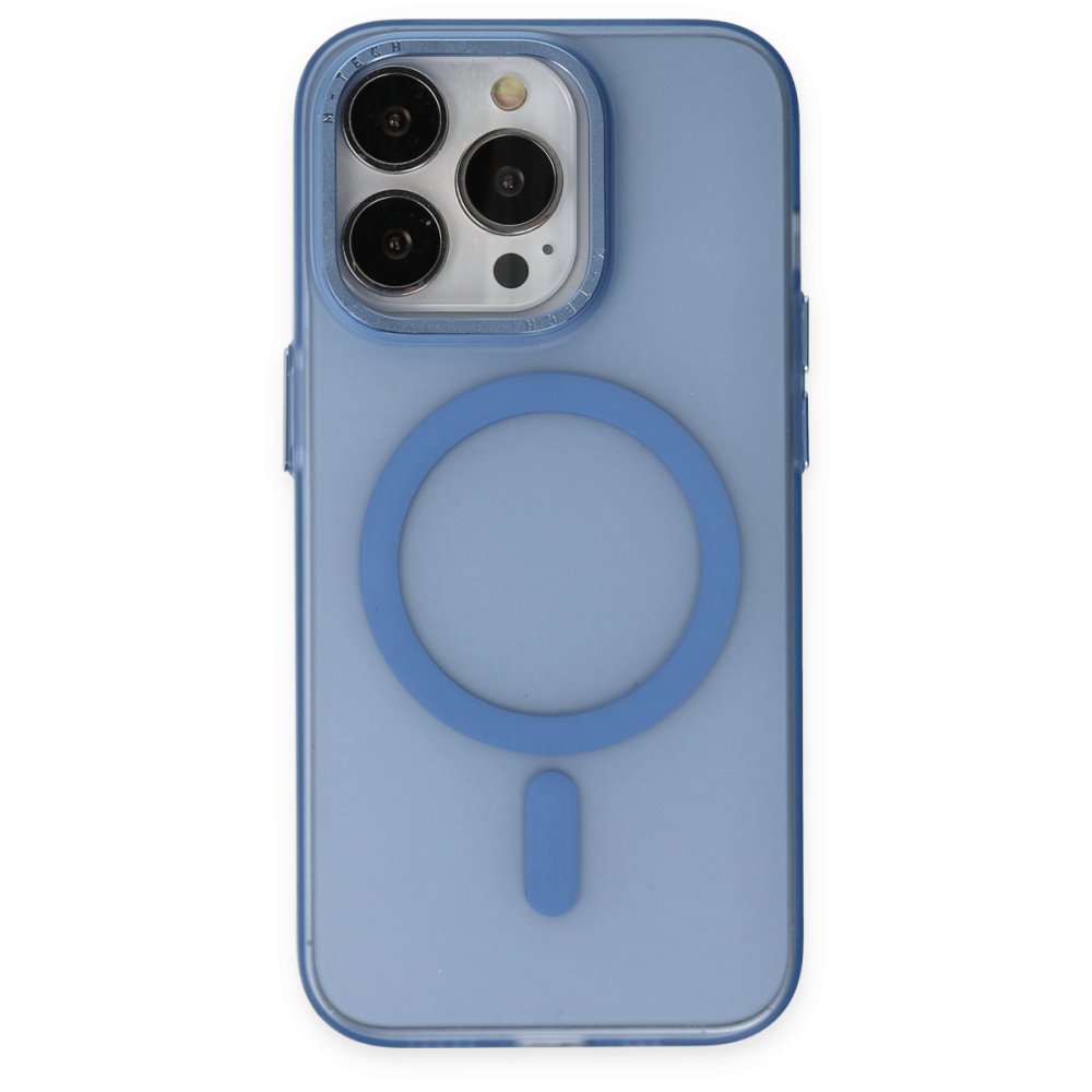 iPhone 13 Pro Max Kılıf Lodos Magneticsafe Mat Kapak - Sierra Blue  iPhone 13 Pro Max Kılıf Lodos Magneticsafe Mat Kapak - Sierra Blue