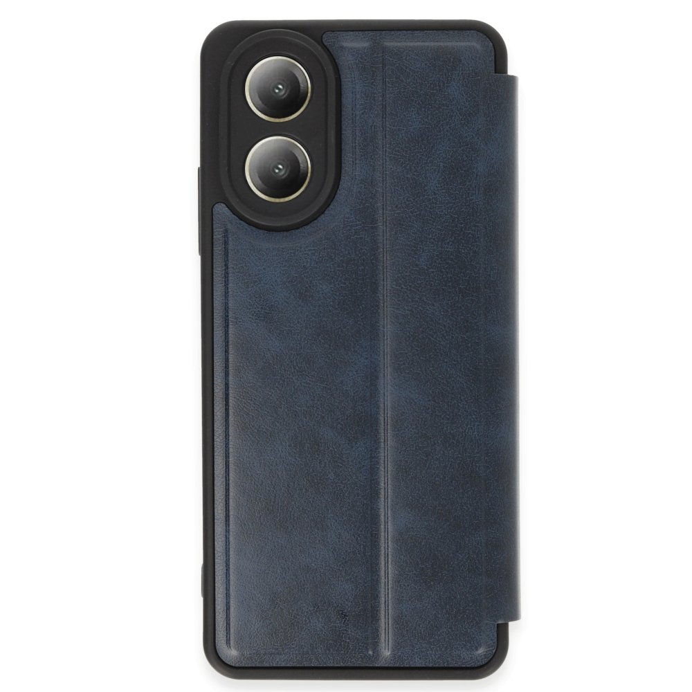  Oppo A38 Kılıf Flip Cover - Lacivert