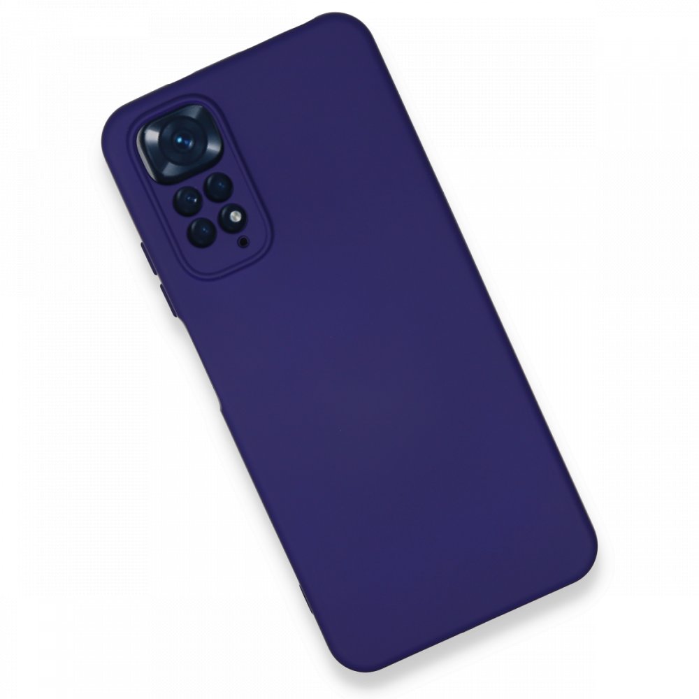 Redmi Note 11S Kılıf Nano içi Kadife Silikon - Mor Redmi Note 11S Kılıf Nano içi Kadife Silikon - Mor