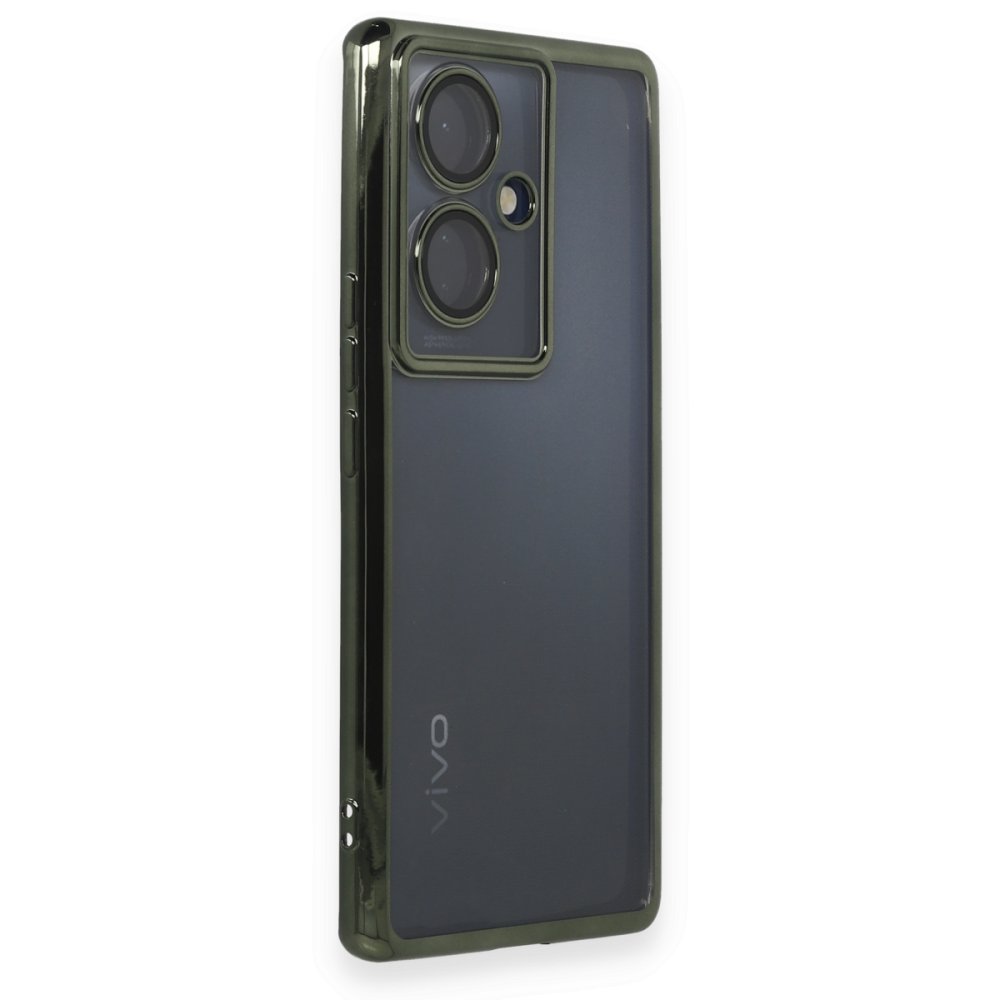 Vivo V29 Lite Kılıf Razer Lensli Silikon - Yeşil Vivo V29 Lite Kılıf Razer Lensli Silikon - Yeşil