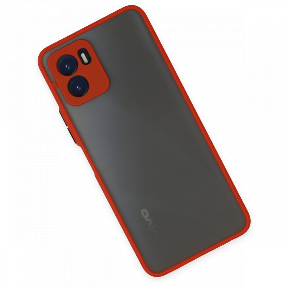  Vivo Y15S Kılıf Montreal Silikon Kapak - Kırmızı