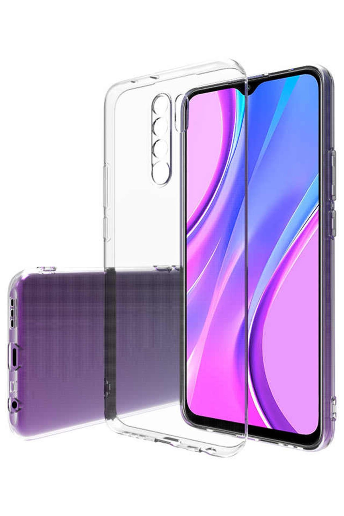 Redmi 9 Kılıf Lüx Şeffaf Silikon - Şeffaf Redmi 9 Kılıf Lüx Şeffaf Silikon - Şeffaf