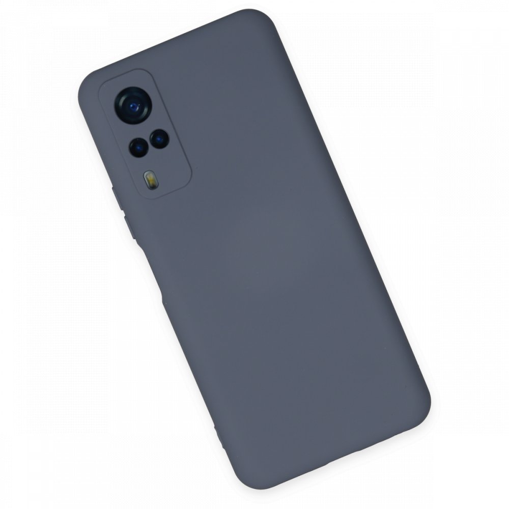  Vivo Y53S Kılıf Nano içi Kadife Silikon - Gri