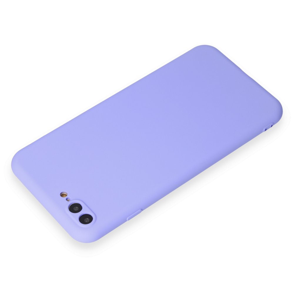  iPhone 8 Plus Kılıf First Silikon - Lila
