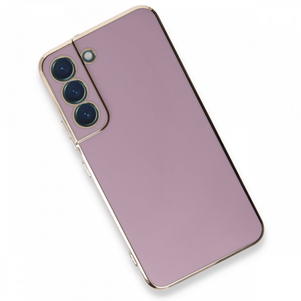  Samsung Galaxy S22 Plus Kılıf Volet Silikon - Mor