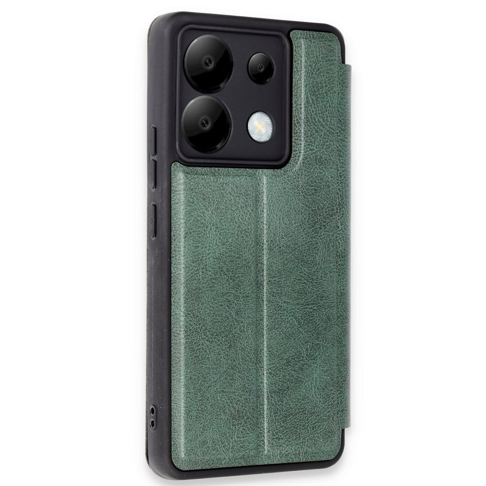 Redmi Note 13 Pro 5G Kılıf Flip Cover - Koyu Yeşil