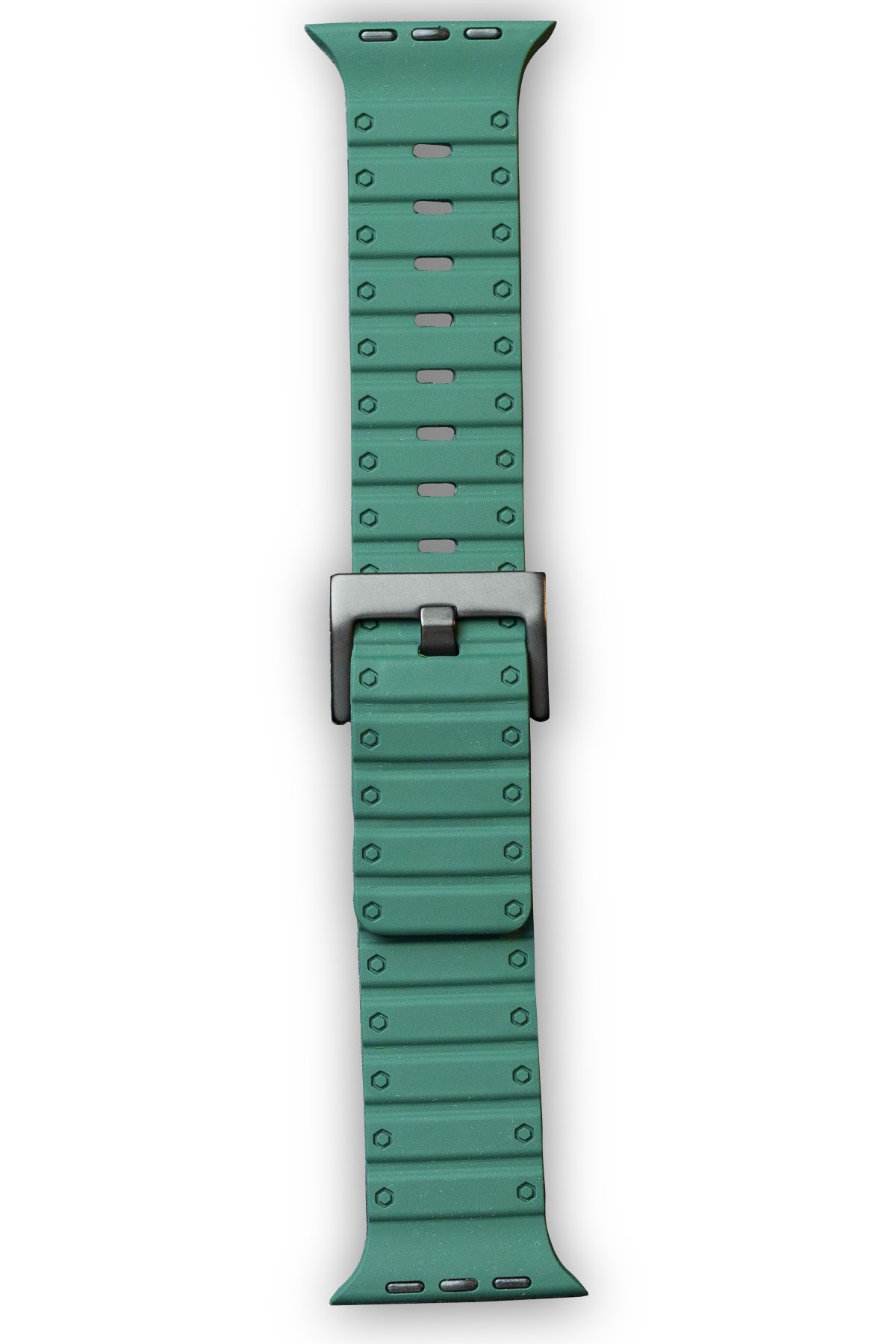 Apple Watch 44mm Magnus Mıknatıslı Silikon Kordon - Koyu Yeşil Apple Watch 44mm Magnus Mıknatıslı Silikon Kordon - Koyu Yeşil