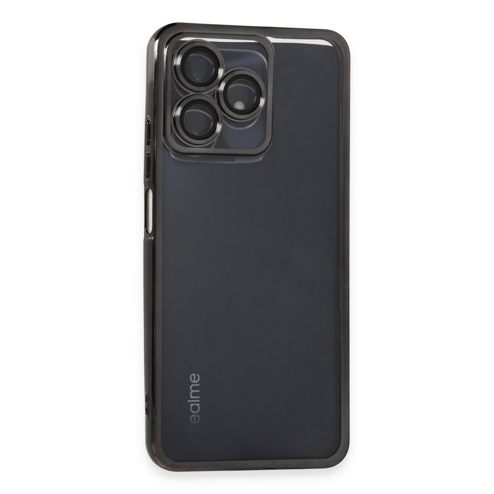  Realme C53 Kılıf Razer Lensli Silikon - Siyah