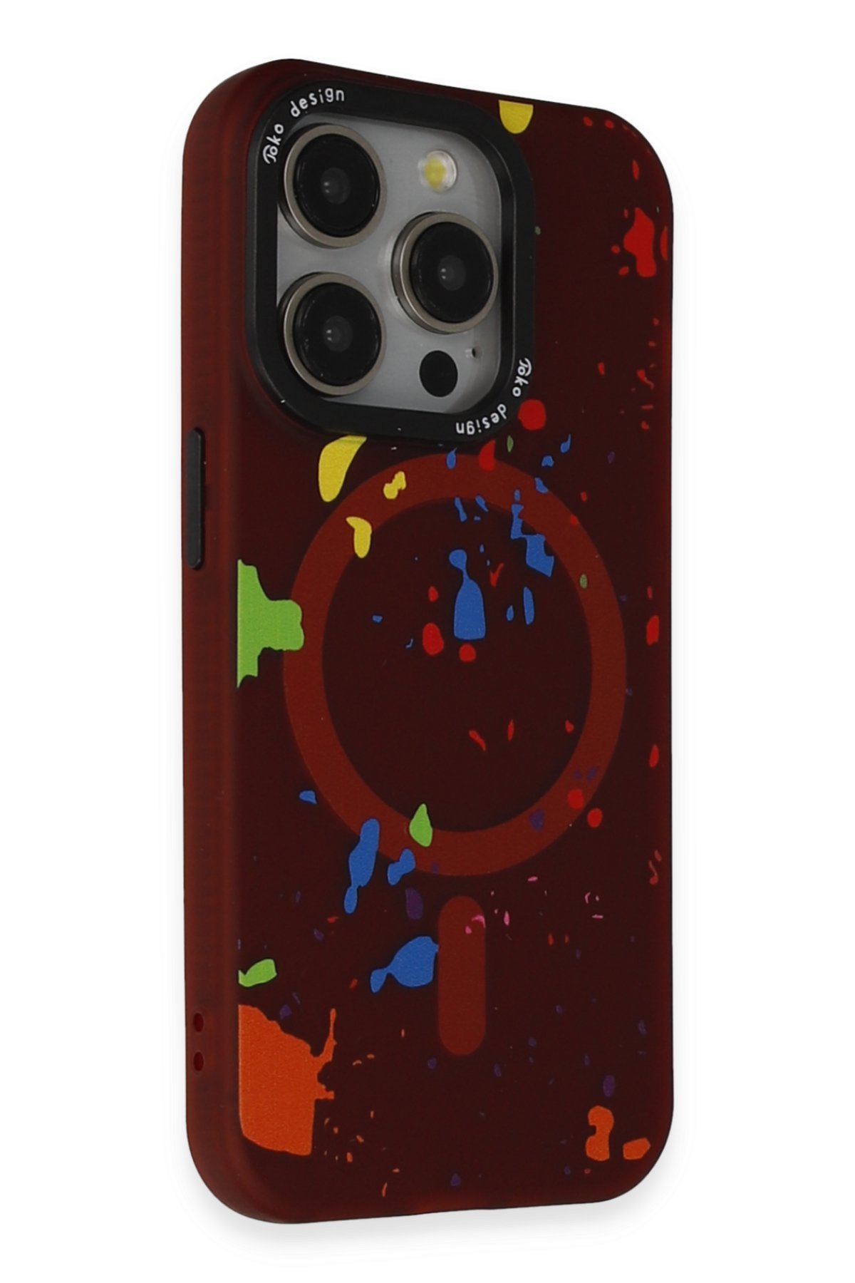 Joko iPhone 15 Pro Colorful Magsafe Kapak - Kırmızı
