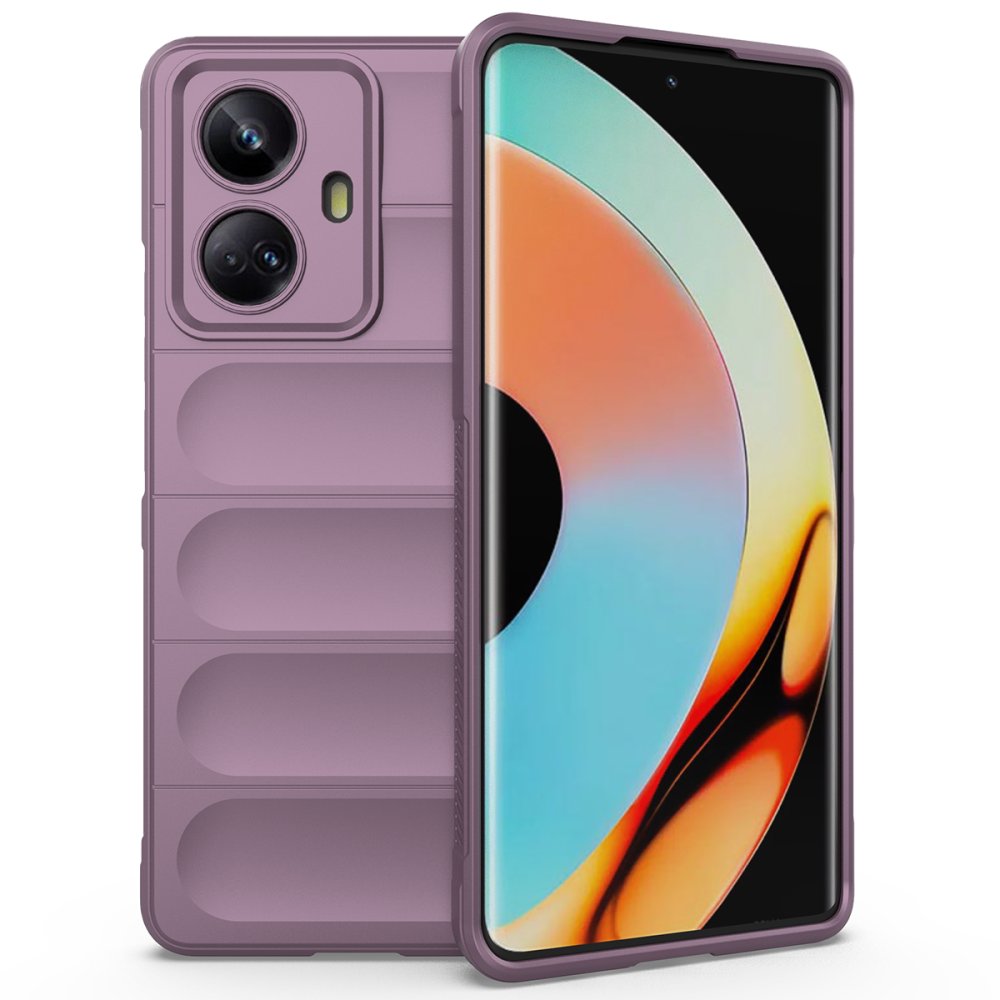 Realme 10 Pro 5G Kılıf Optimum Silikon - Mor Realme 10 Pro 5G Kılıf Optimum Silikon - Mor
