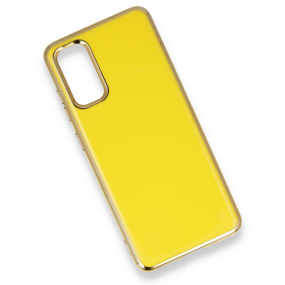  Samsung Galaxy S20 Plus Kılıf İkon Silikon - Sarı