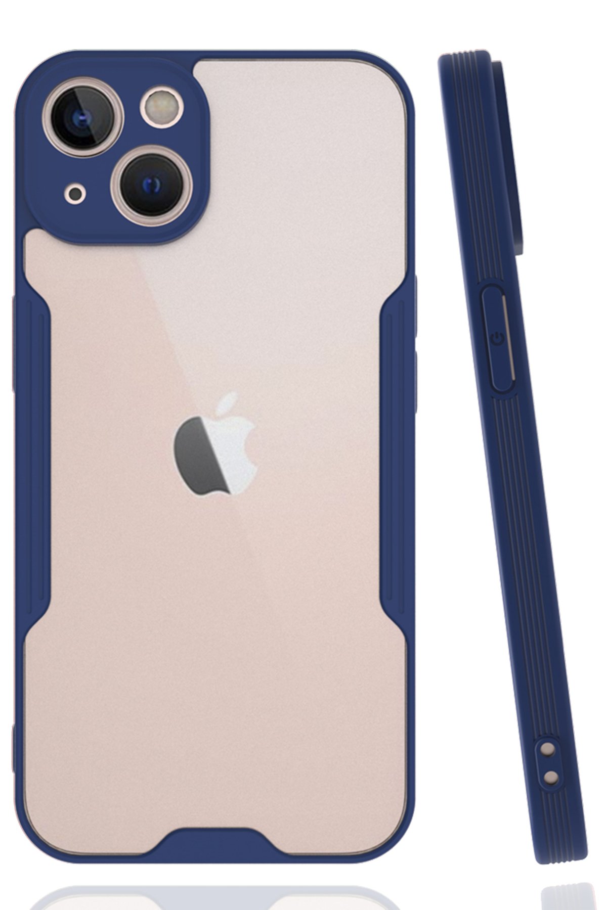  iPhone 14 Plus Kılıf Platin Silikon - Lacivert