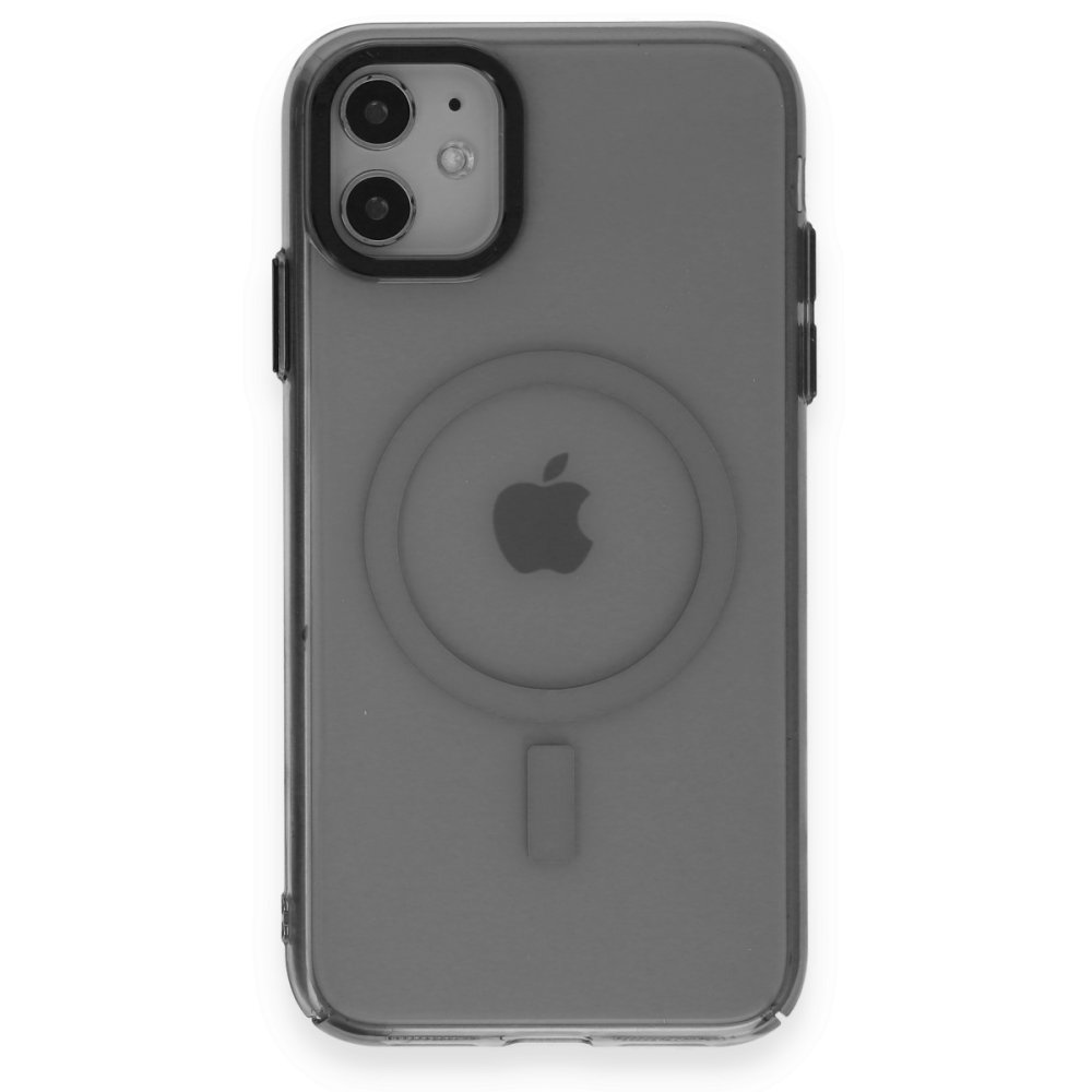 iPhone 11 Kılıf Anka PC Magneticsafe Sert Metal Kapak - Siyah iPhone 11 Kılıf Anka PC Magneticsafe Sert Metal Kapak - Siyah