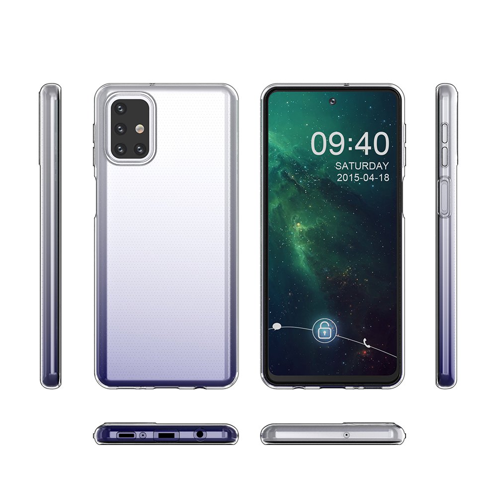  Samsung Galaxy M31S Kılıf Lüx Şeffaf Silikon