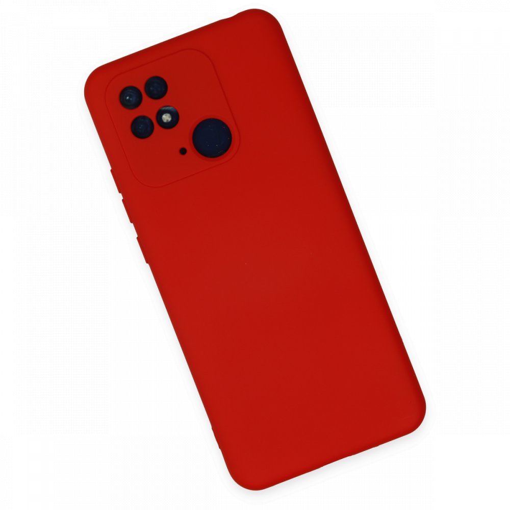 Xiaomi Poco C40 Kılıf Nano içi Kadife Silikon - Kırmızı Xiaomi Poco C40 Kılıf Nano içi Kadife Silikon - Kırmızı
