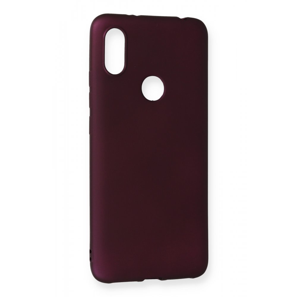 Redmi S2 Kılıf First Silikon - Mürdüm