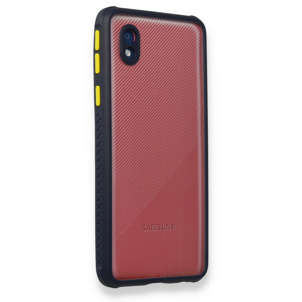 Samsung Galaxy A01 Core Kılıf Miami Şeffaf Silikon - Lacivert Samsung Galaxy A01 Core Kılıf Miami Şeffaf Silikon - Lacivert