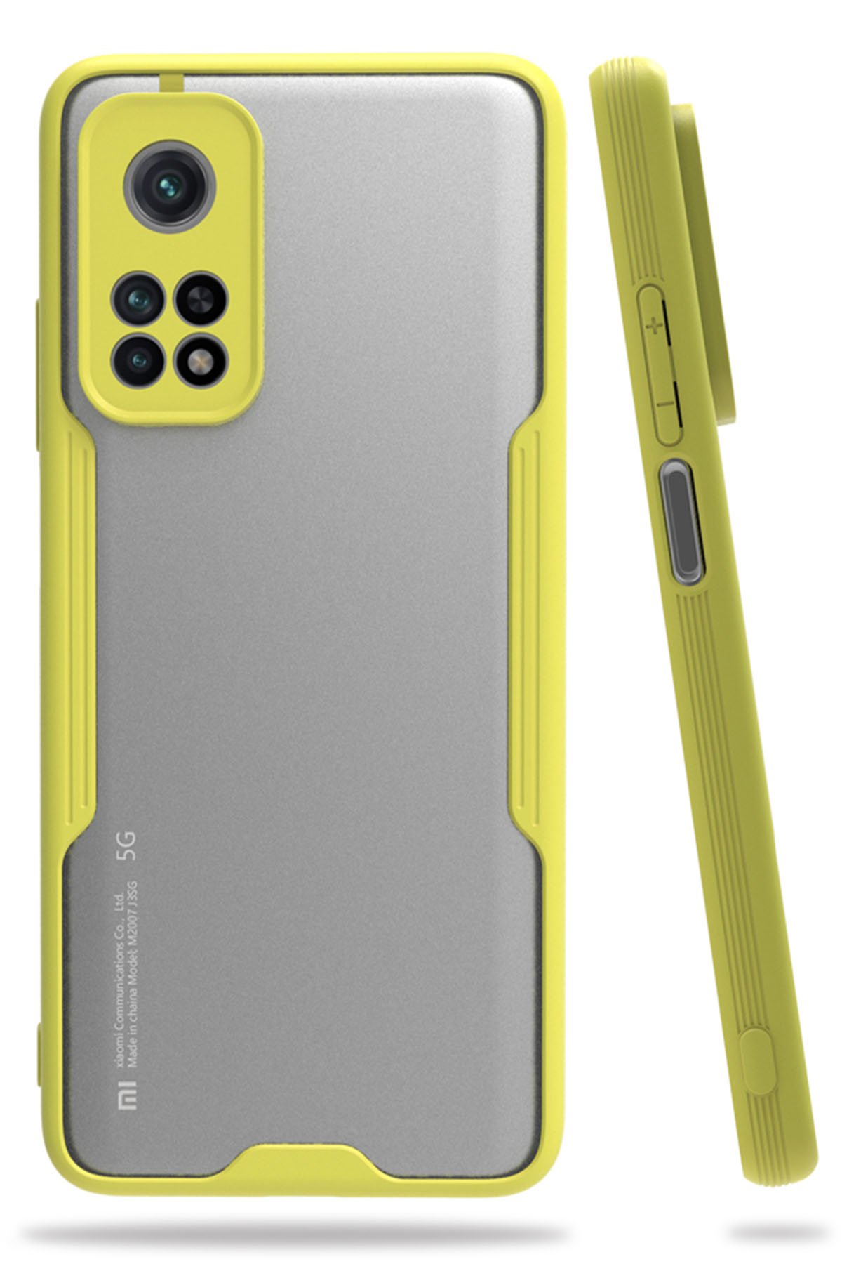  Xiaomi Mi 10T Pro Kılıf Platin Silikon - Sarı
