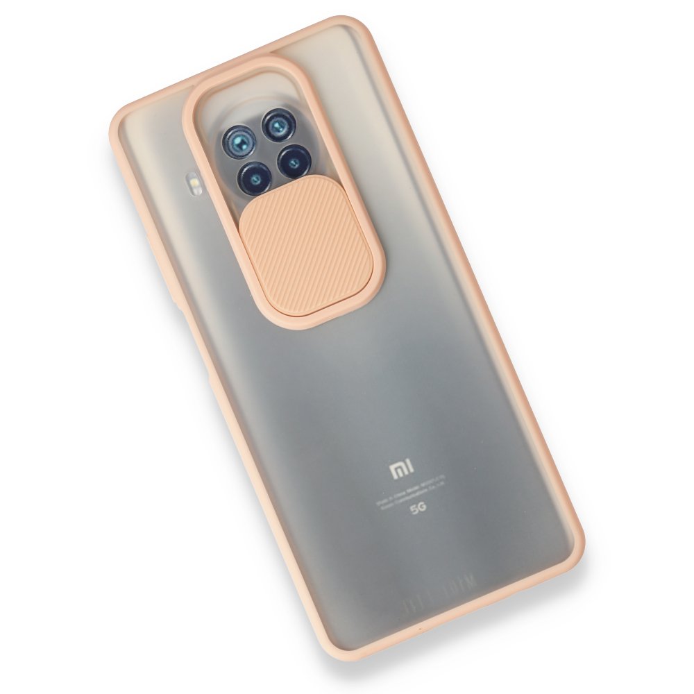 Xiaomi Mi 10T Lite Kılıf Palm Buzlu Kamera Sürgülü Silikon - Pembe  Xiaomi Mi 10T Lite Kılıf Palm Buzlu Kamera Sürgülü Silikon - Pembe