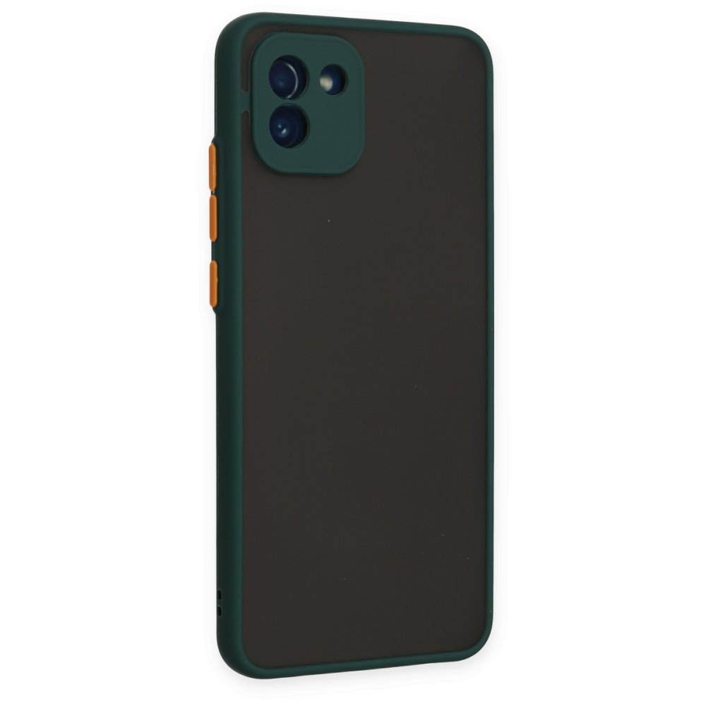  Samsung Galaxy A03 Kılıf Montreal Silikon Kapak - Yeşil