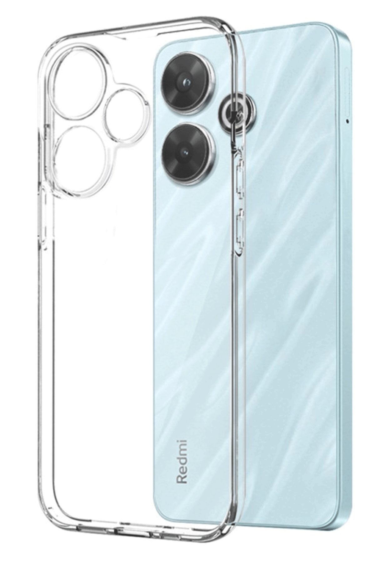 Redmi 13 4G Kılıf Kart Şeffaf Silikon - Şeffaf Redmi 13 4G Kılıf Kart Şeffaf Silikon - Şeffaf